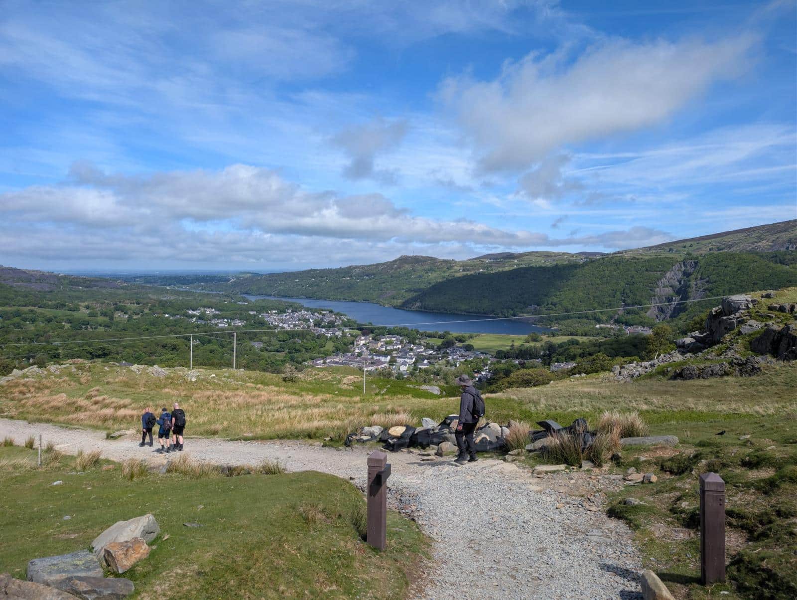 Stunning views on the way back down from Snowdon